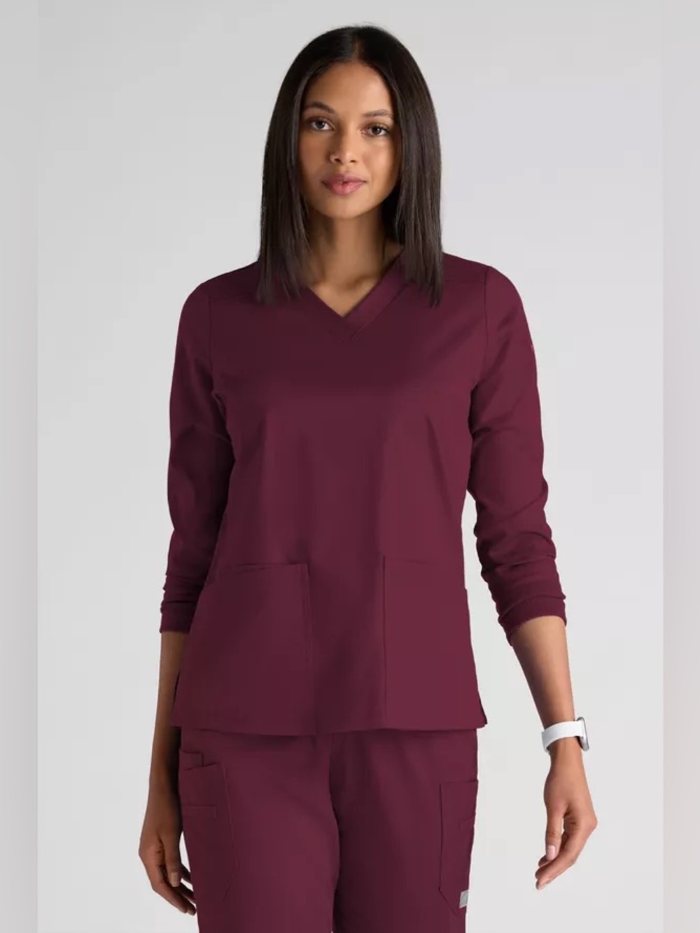 Buttersoft stretch women’s scrubs set size Large 3/4 sleeves top
